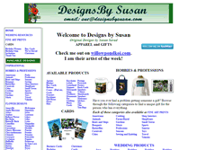 Tablet Screenshot of designsbysusan.com